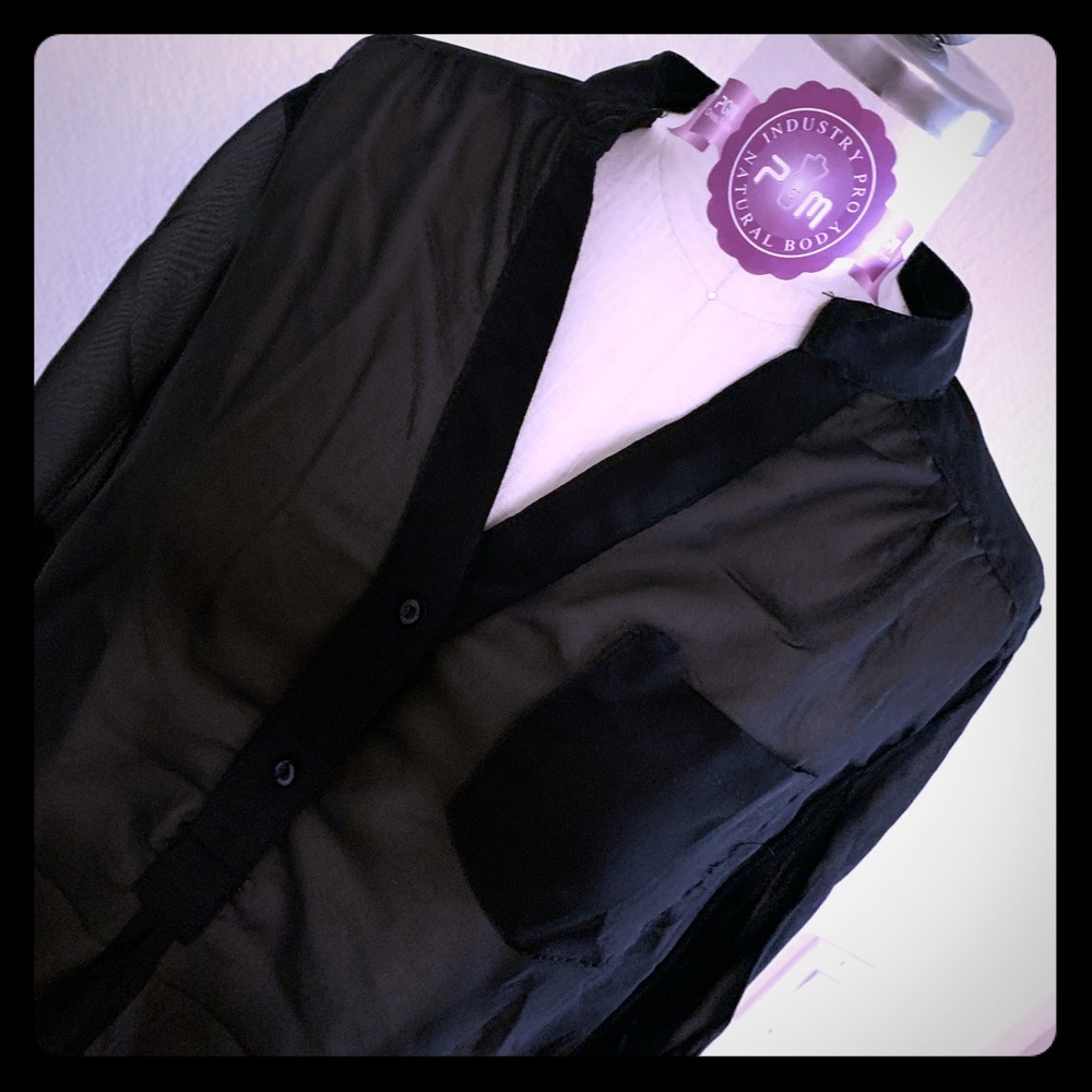 Truth Black Shirt See through. Size Small